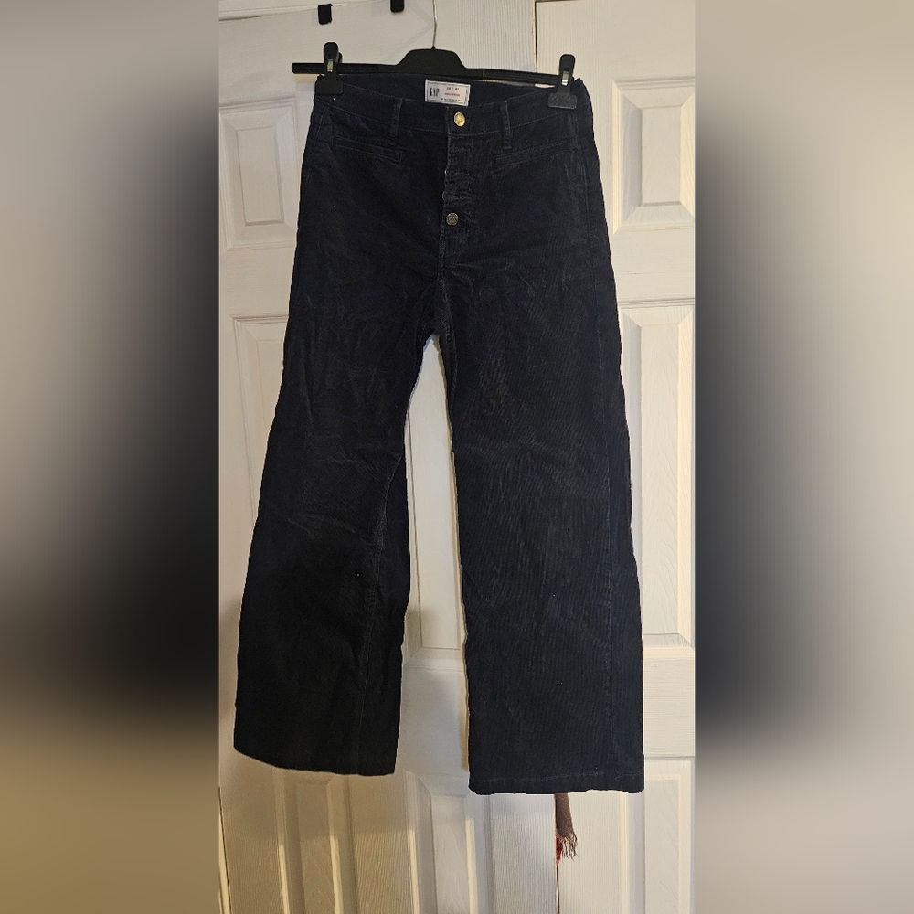 Gap high stride wide leg corduroy pants